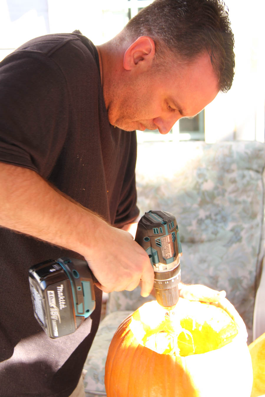 CArving the pumpkins October 27th 2018...Making art interesting!