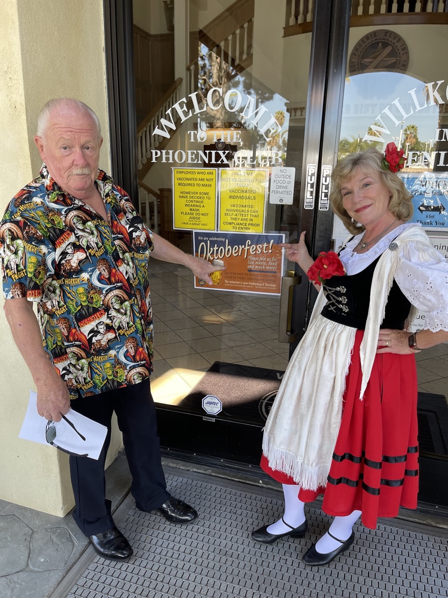 Octoberfest at the Phoenix Club 2021 with Mary, Becky, Dan, Colleen, Robin, and Bob!