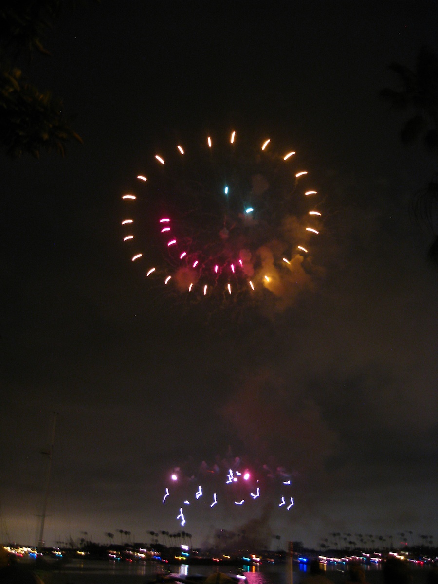 Fireworks at McKenns On The Bay July 3rd 2012