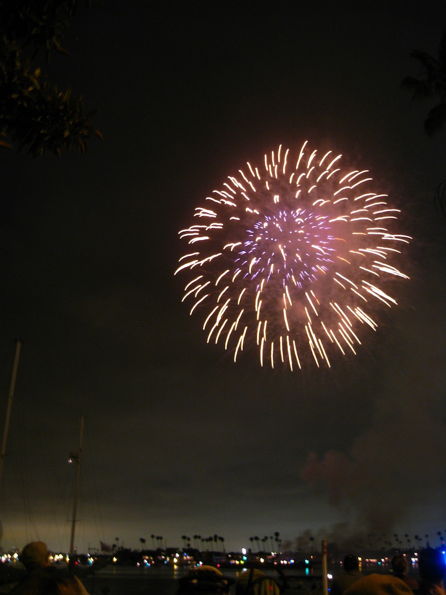 Fireworks at McKenns On The Bay July 3rd 2012