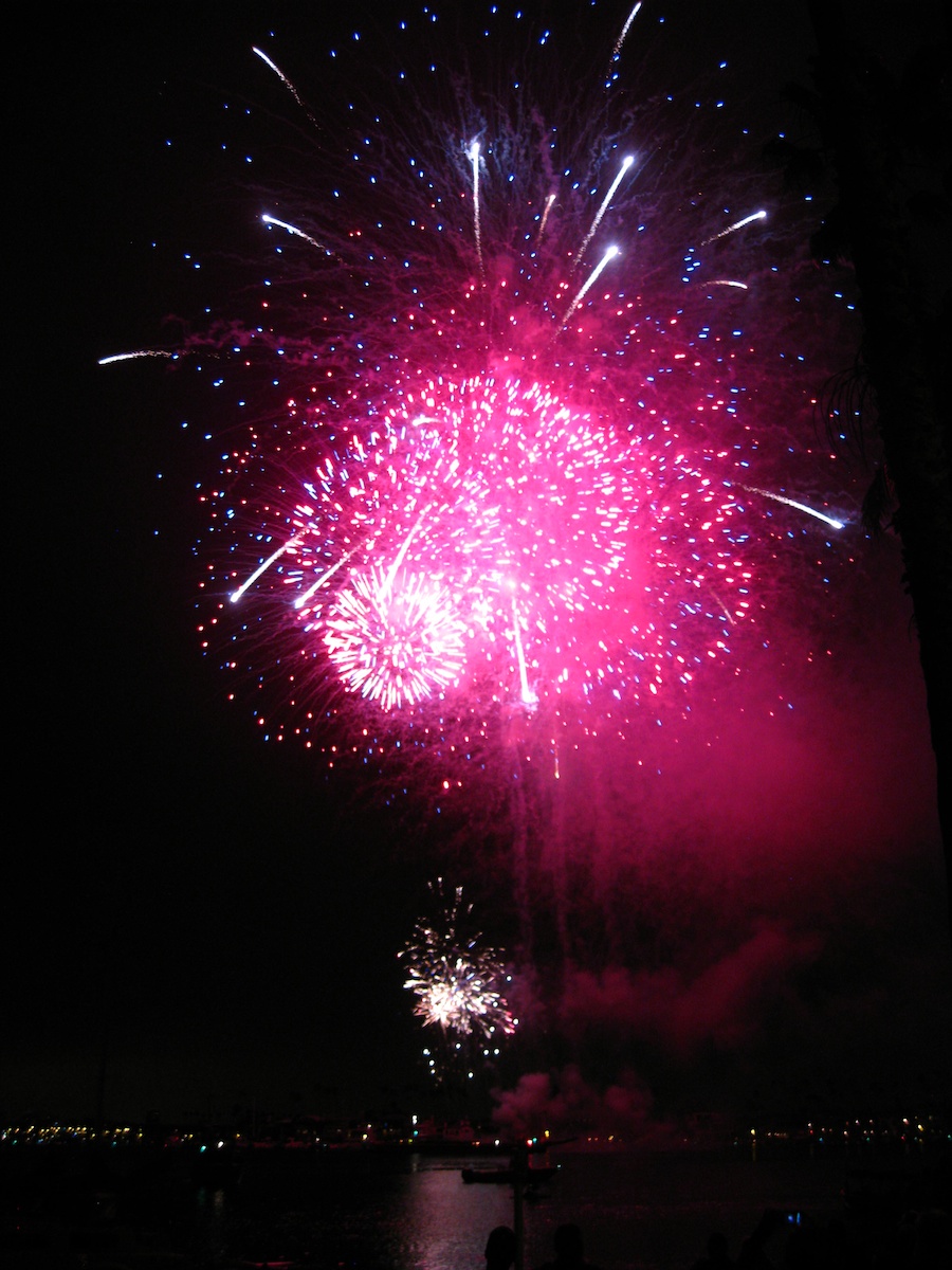 Fireworks at McKenns On The Bay July 3rd 2012