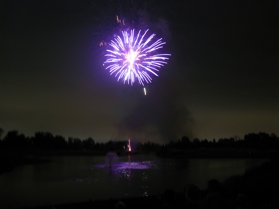 Post dinner fireworks show at ORCC