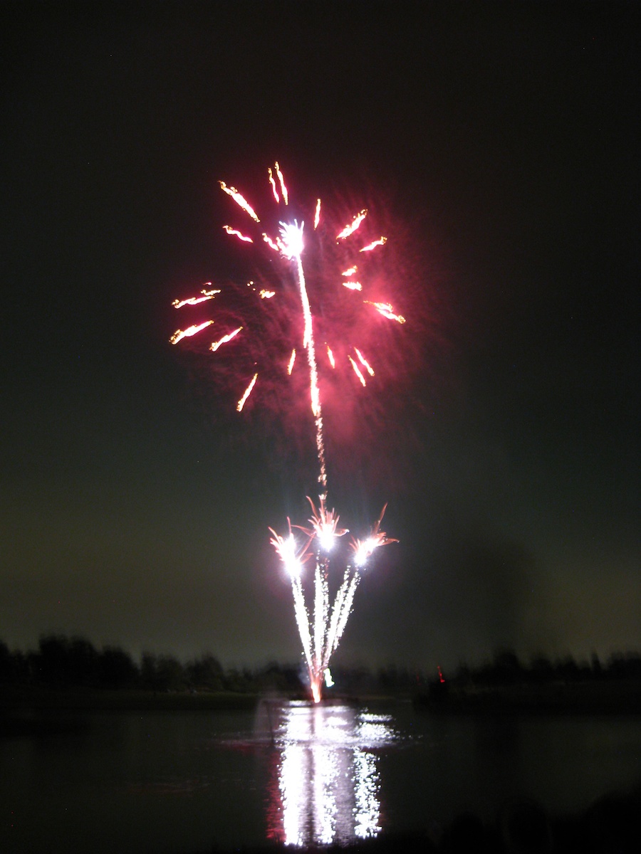 Post dinner fireworks show at ORCC