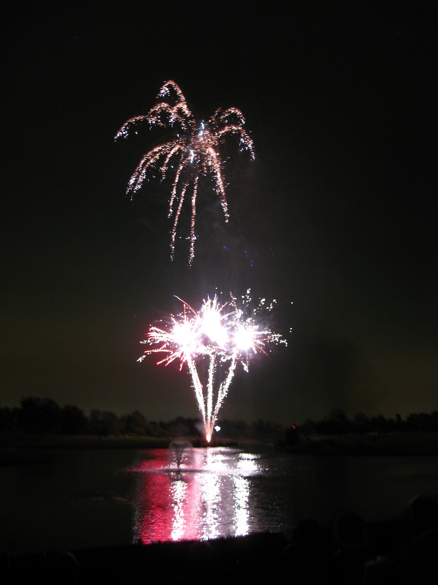 Post dinner fireworks show at ORCC