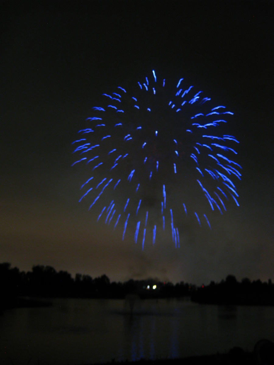 Post dinner fireworks show at ORCC