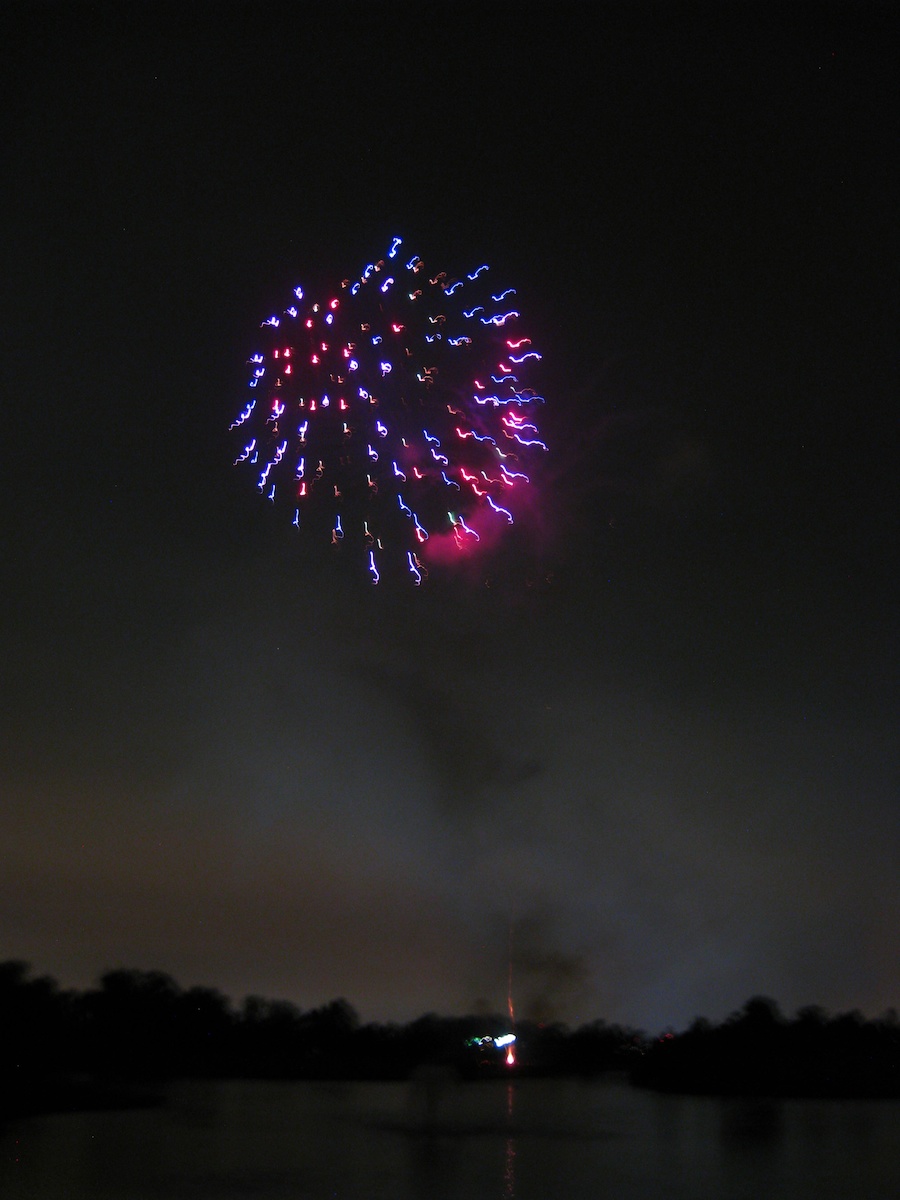 Post dinner fireworks show at ORCC