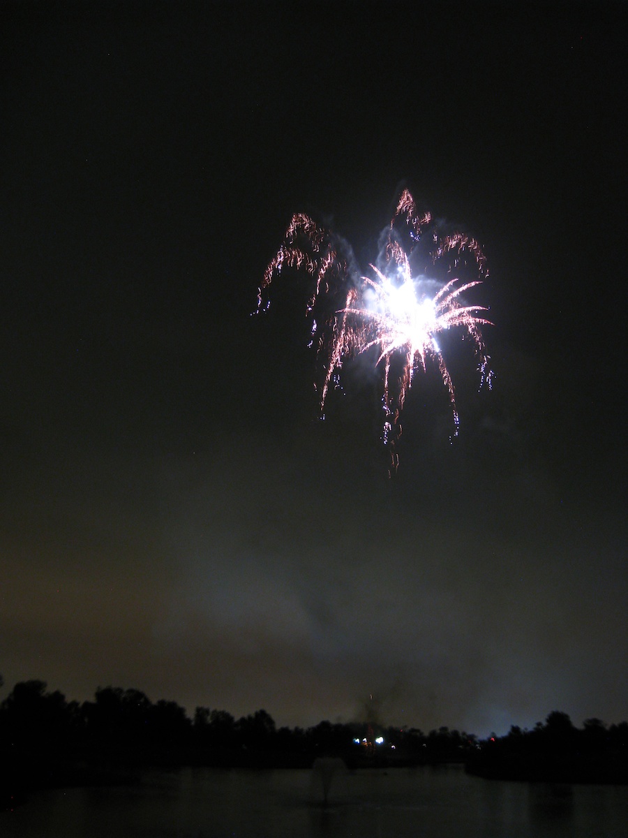 Post dinner fireworks show at ORCC