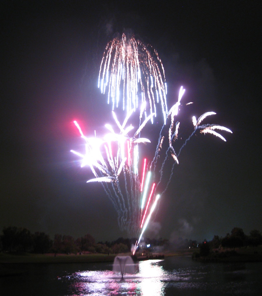 Post dinner fireworks show at ORCC