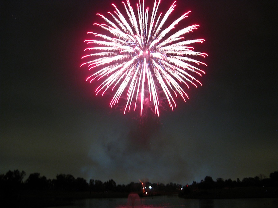 Post dinner fireworks show at ORCC