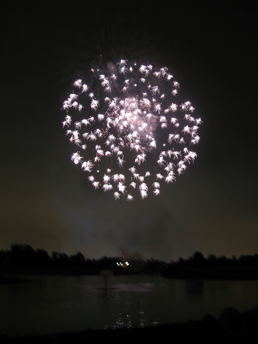 Post dinner fireworks show at ORCC