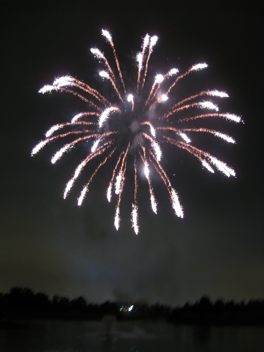 Post dinner fireworks show at ORCC