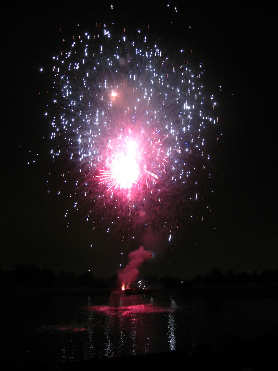 Post dinner fireworks show at ORCC