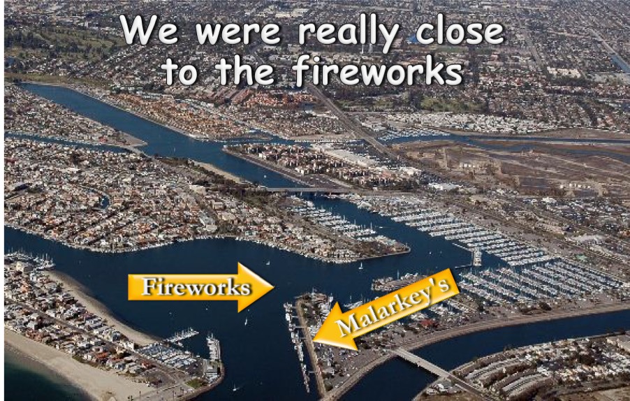 Fireworks at Malarkeys on July 3rd 2015