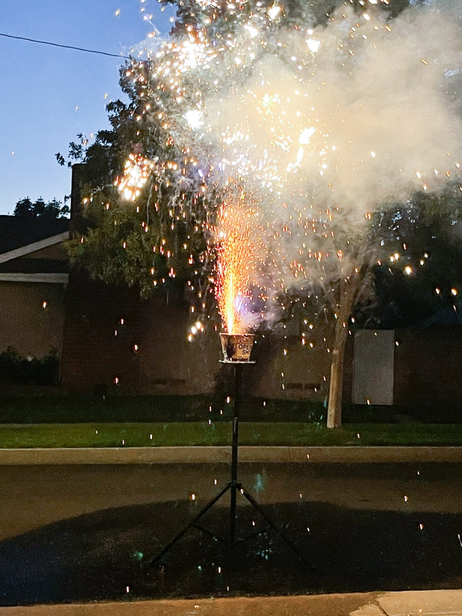 Fireworks at the Liles' 2022