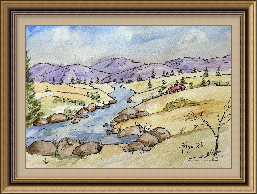 Mary's watercolor efforts