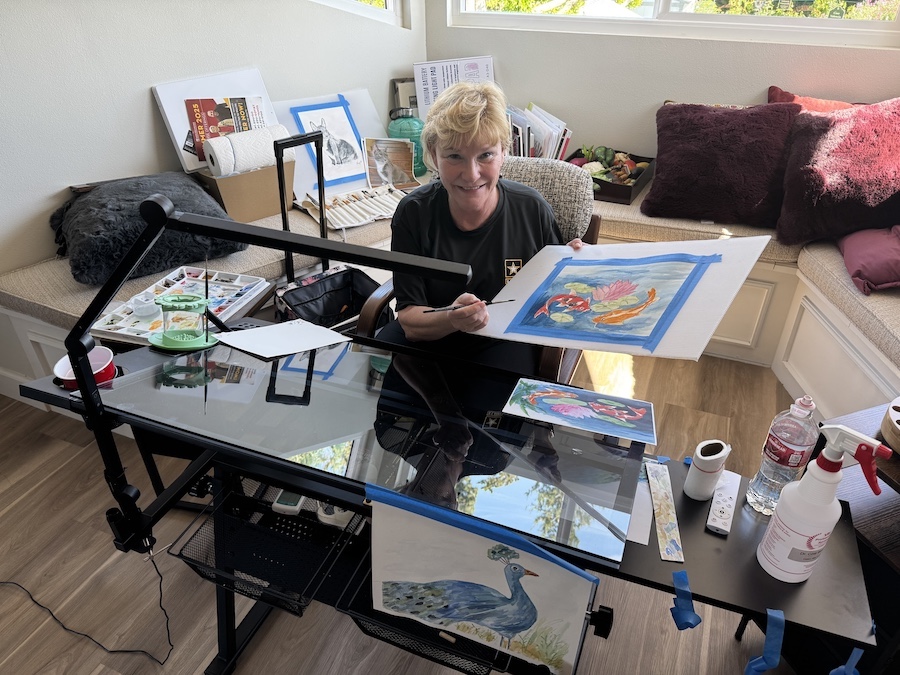 Mary's watercolor efforts