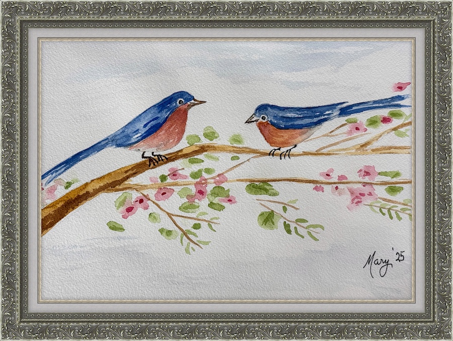 Mary's watercolor efforts
