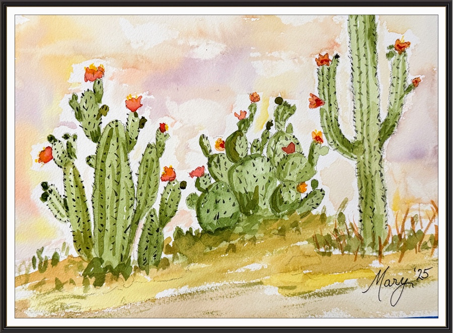Mary's watercolors