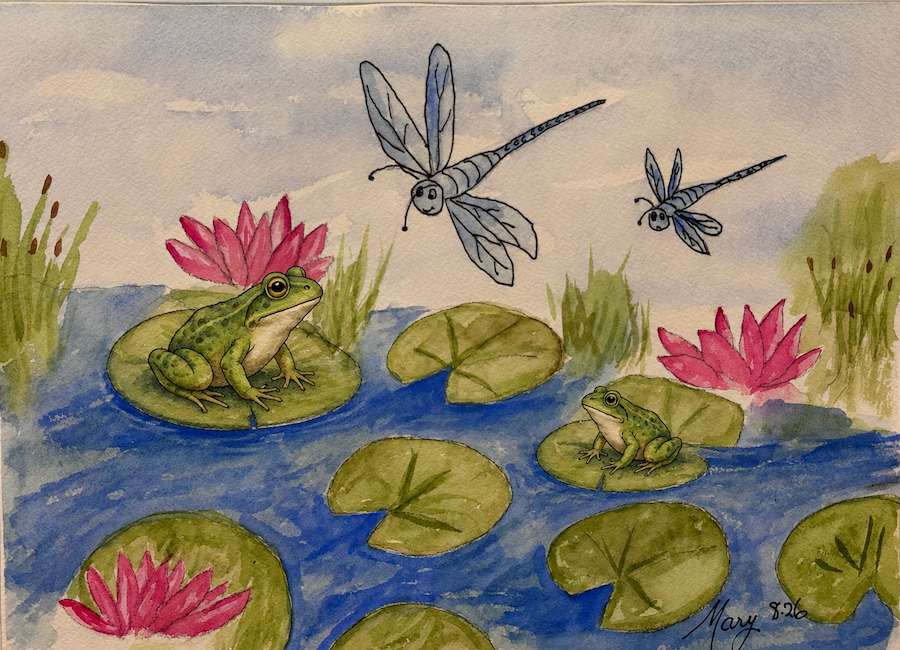 Mary's watercolors
