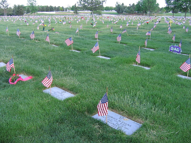 Memorial Day at the cemetary