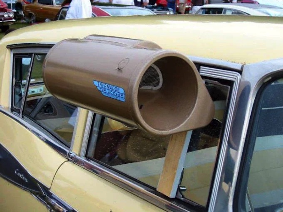 Early automobile air conditioners were lacking