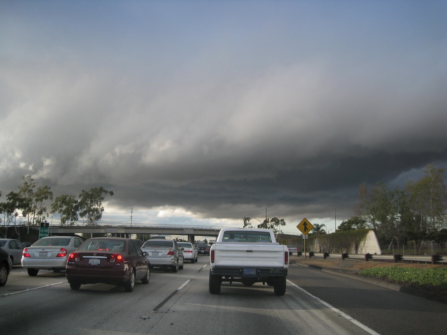 Storm clouds over Los Alamitos February 2012