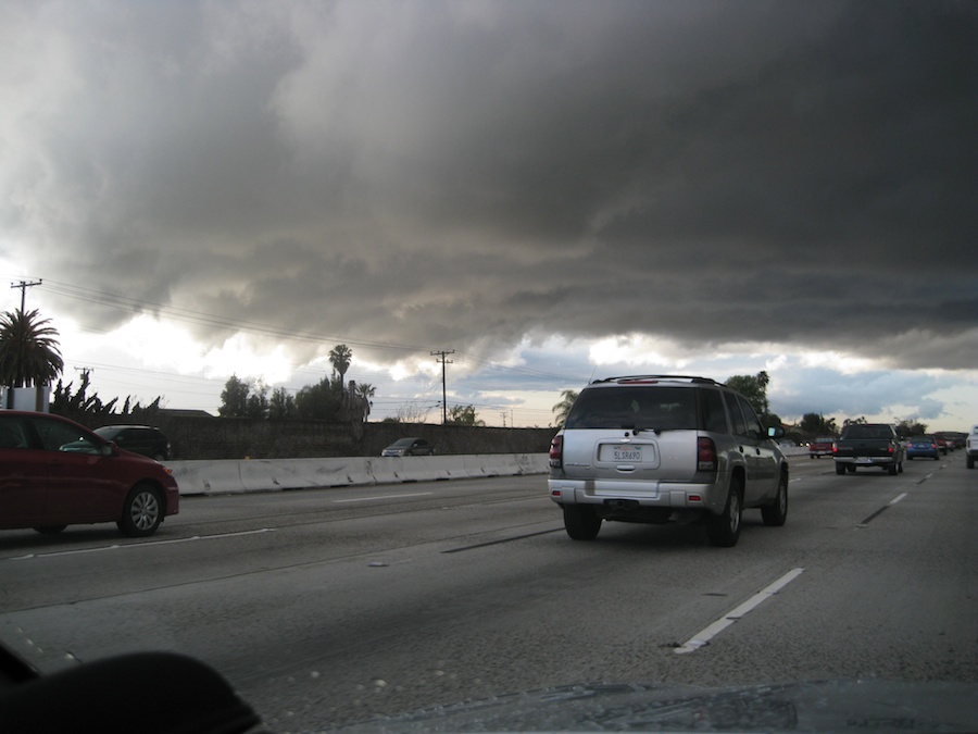 Storm clouds over Los Alamitos February 2012