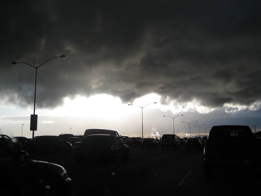 Storm clouds over Los Alamitos February 2012