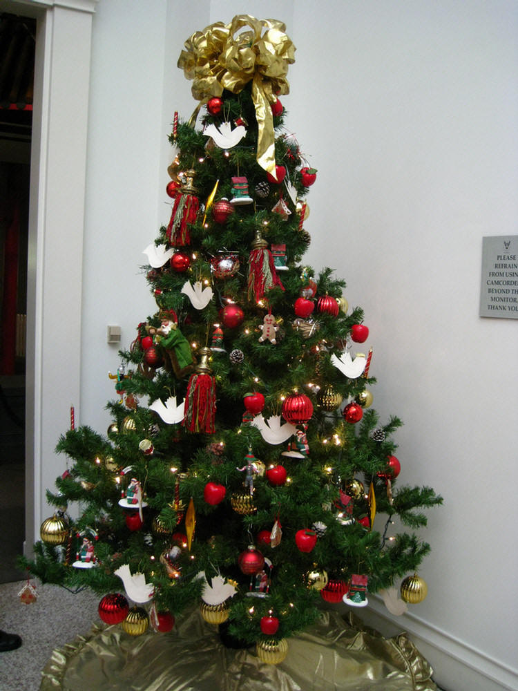 Nixon library Christmas trees 1/8/2010