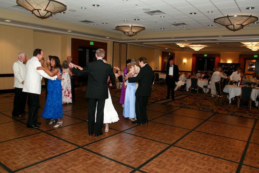 Post dinner dancing at the 2012 Nightlighters Rose Ball