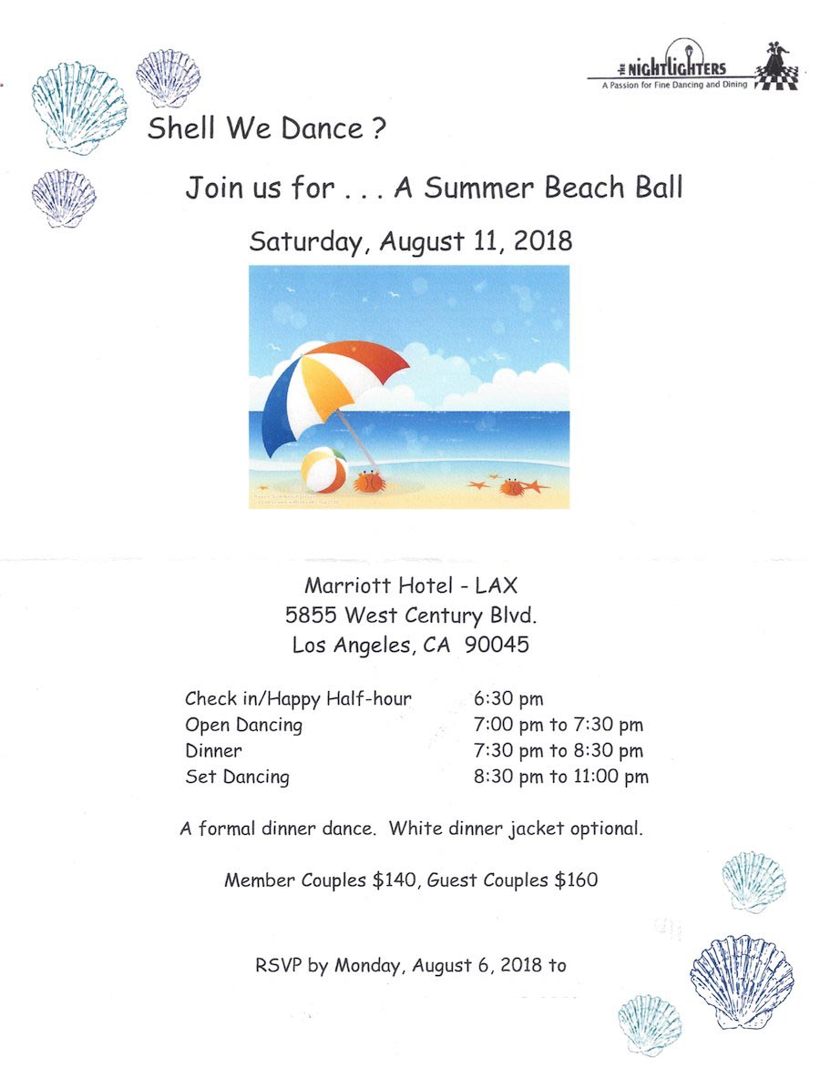 Nightlighter's Beach Ball August 11th 2018