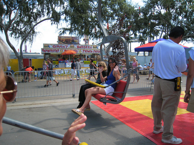 Jeanette visits the fair on
 day two 2008