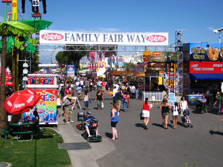 At the fair on opening day