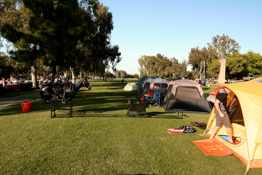 Camping out at Old Ranch