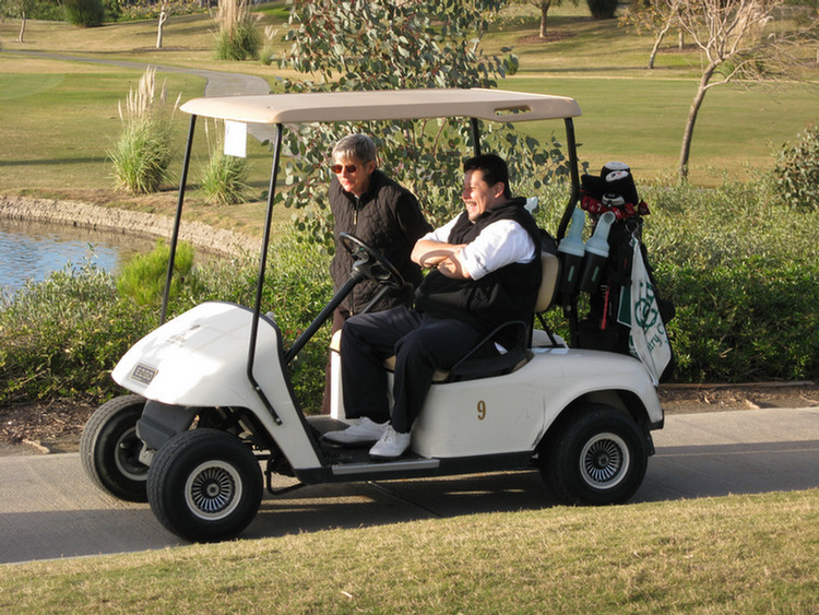 Golf in the winter in California