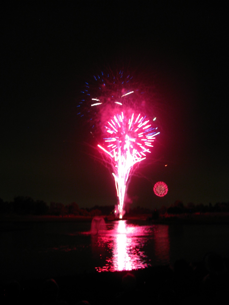 Post dinner fireworks show at ORCC