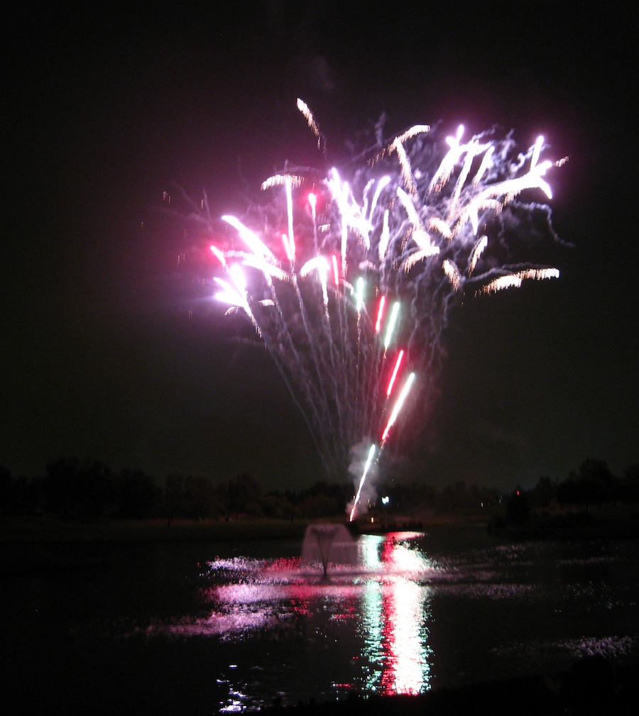 Post dinner fireworks show at ORCC