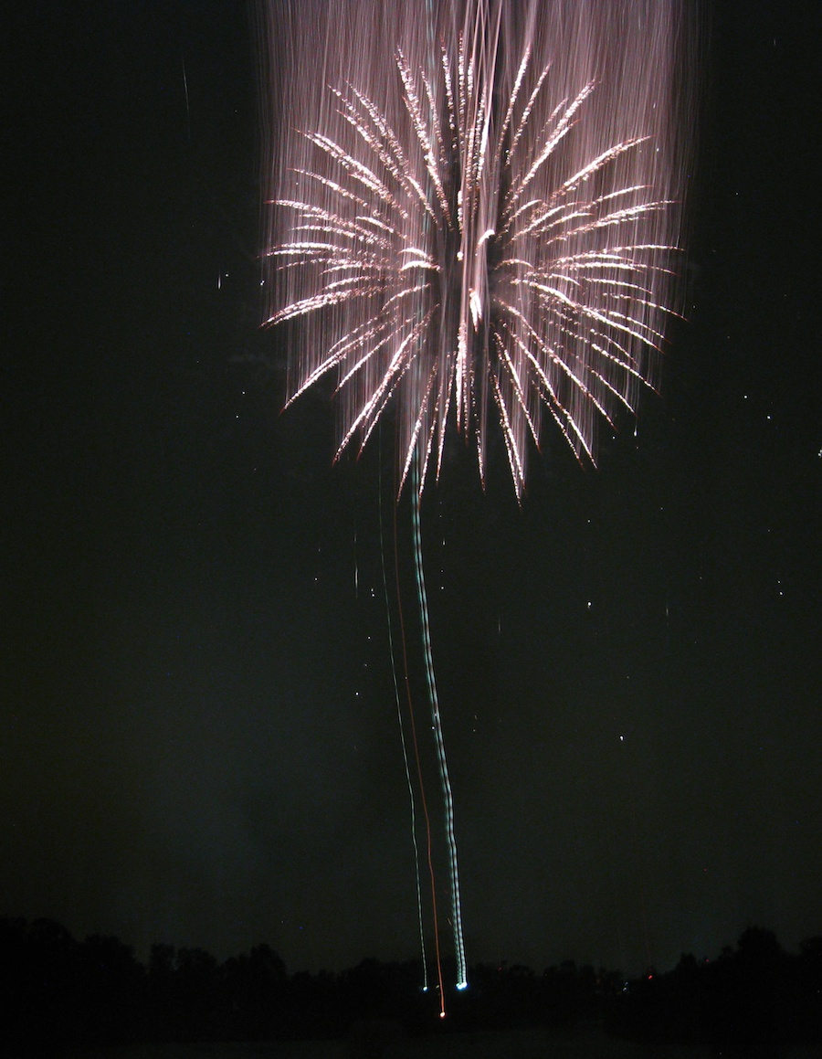 Post dinner fireworks show at ORCC