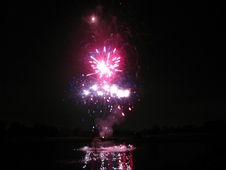 Post dinner fireworks show at ORCC