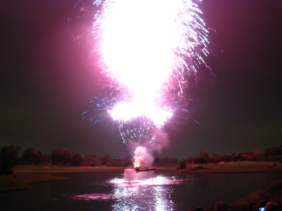 Post dinner fireworks show at ORCC