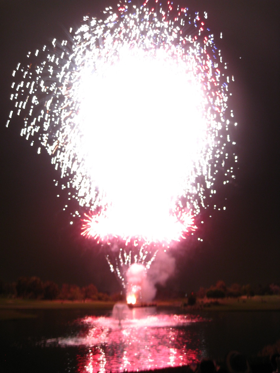 Post dinner fireworks show at ORCC