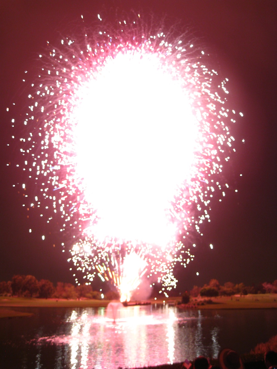 Post dinner fireworks show at ORCC