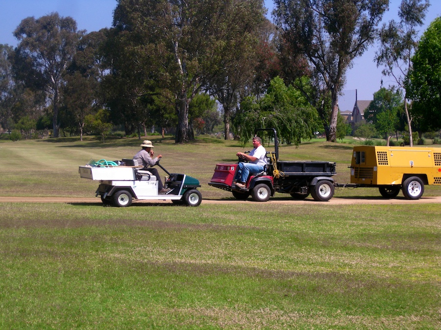 golf and birthdays at Old Ranch Country Club 4/20/2012