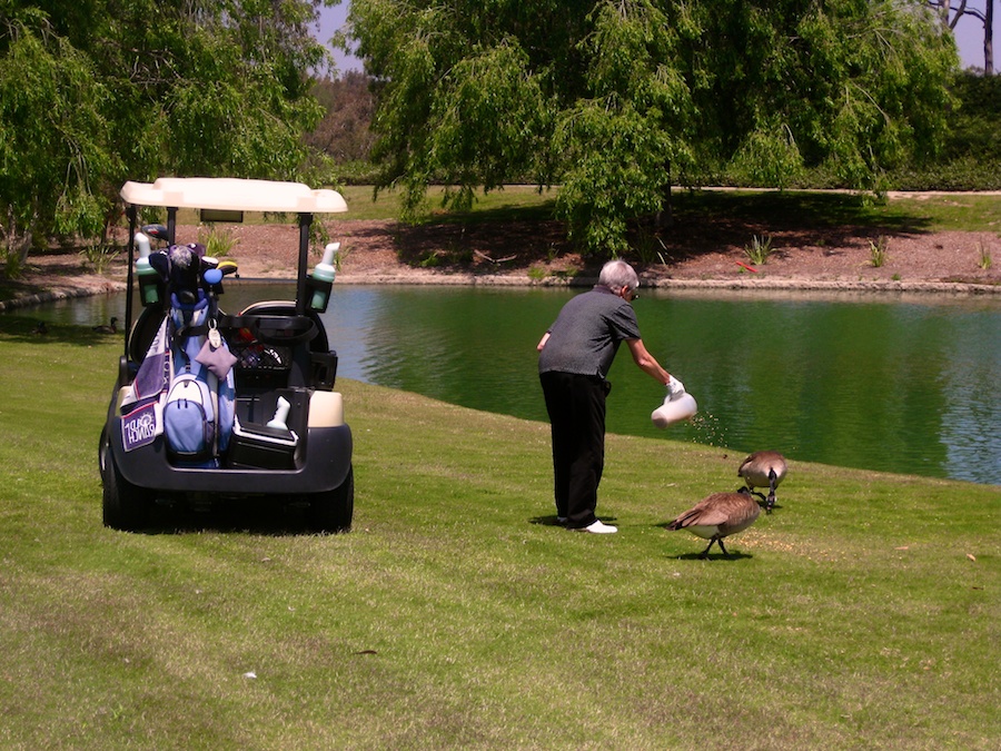 golf and birthdays at Old Ranch Country Club 4/20/2012