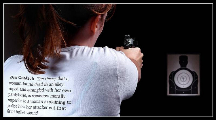 I believe in gun control, mine!