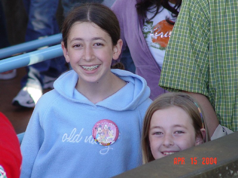 Hannah and Lisa At Disneyland April 2004