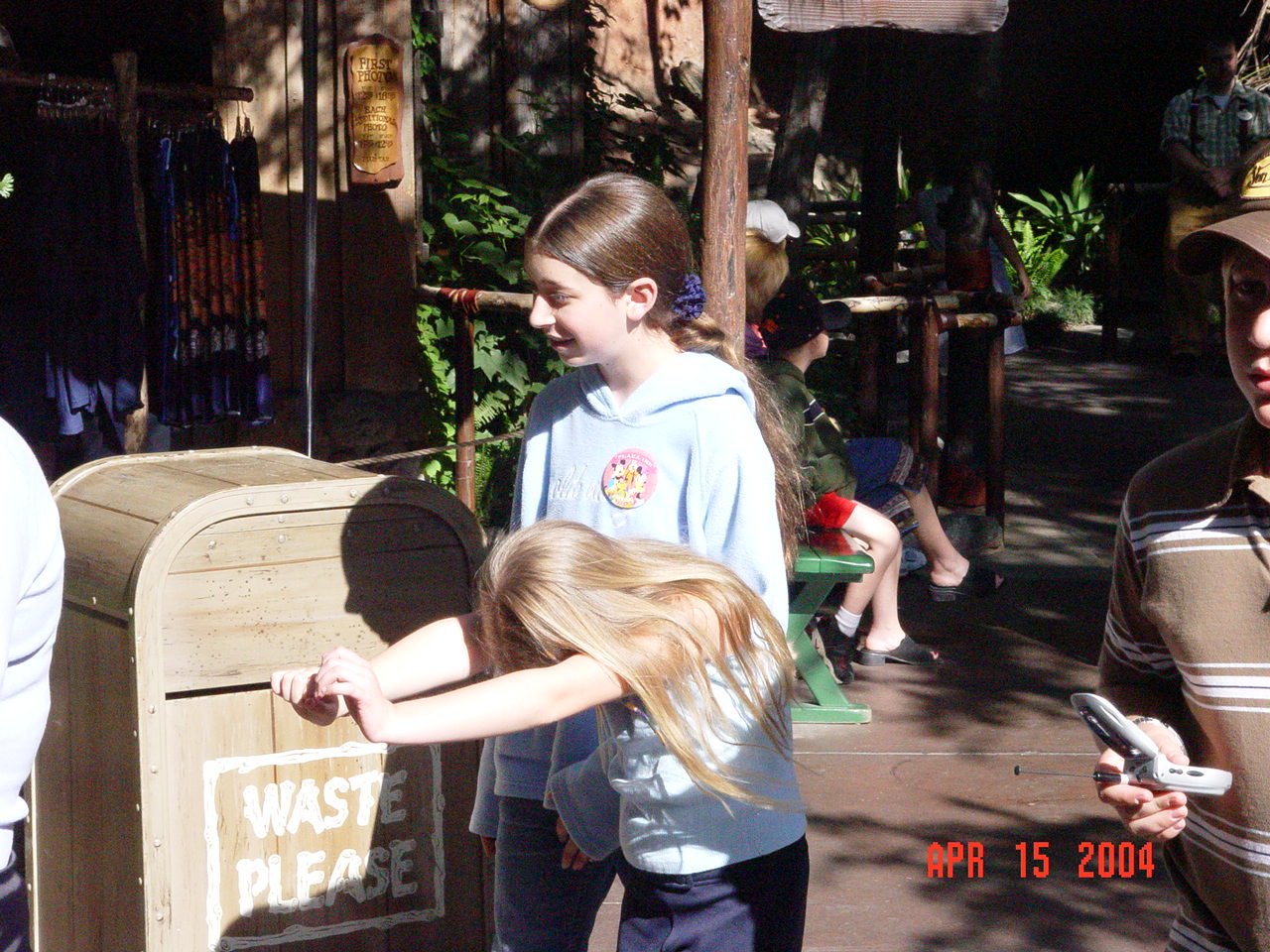 Hannah and Lisa At Disneyland April 2004