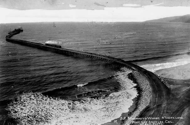 Los Angeles Long Wharf virca 1900