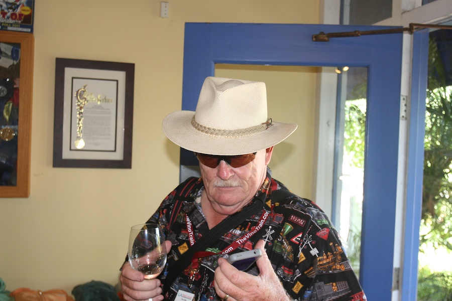 Post lunch wine tasting in  Santa Barbara 2012