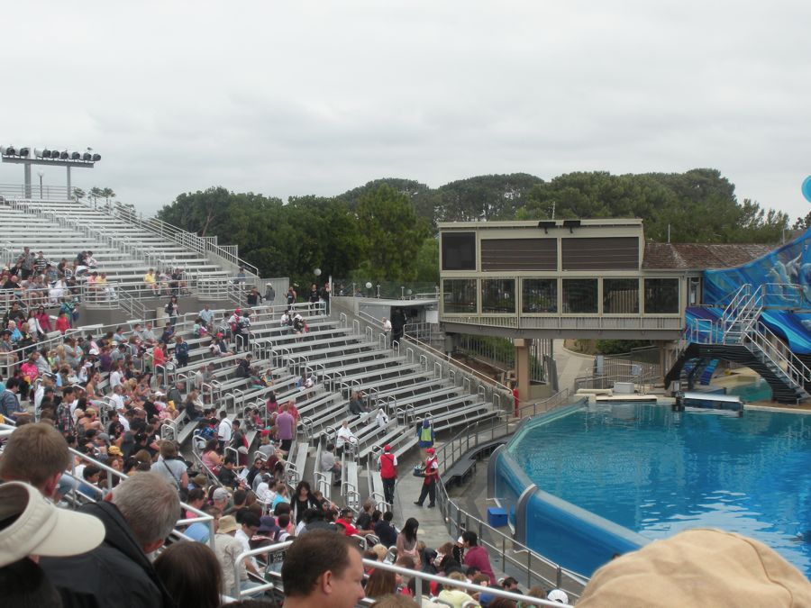 Jon and Sara  go to Sea World 2011 then dine with Pete and Lisa